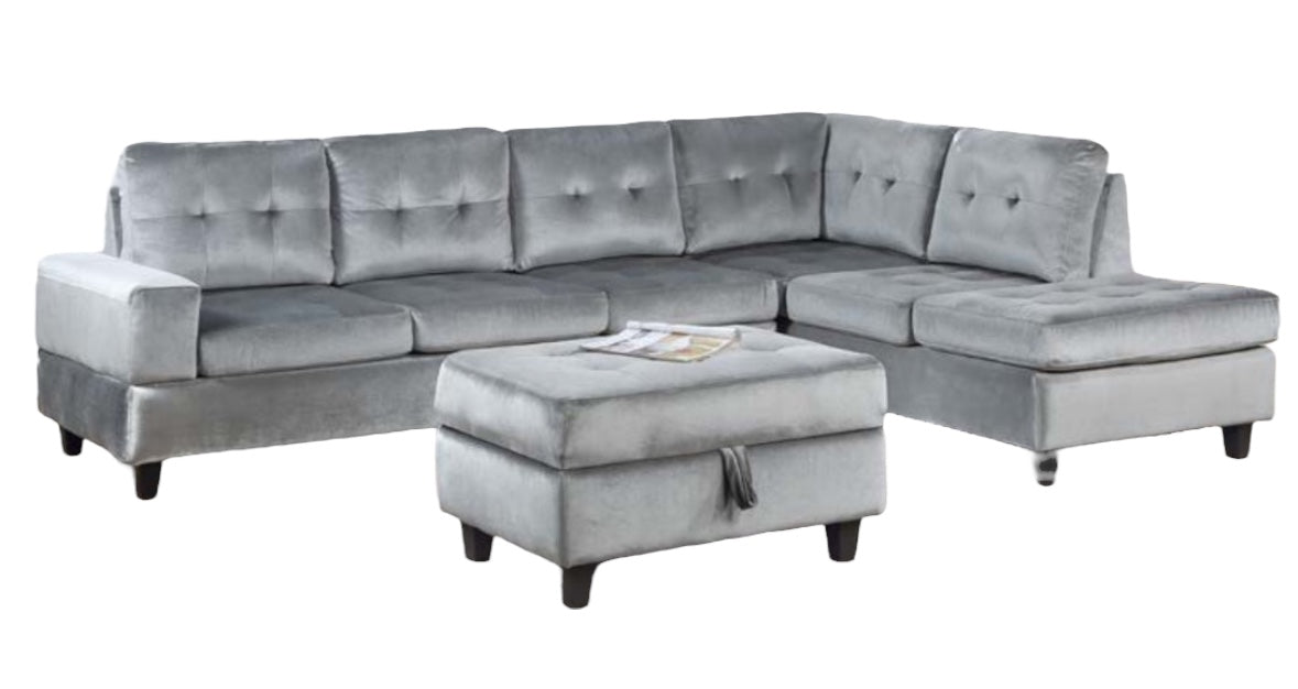 Eve (Grey Velvet)