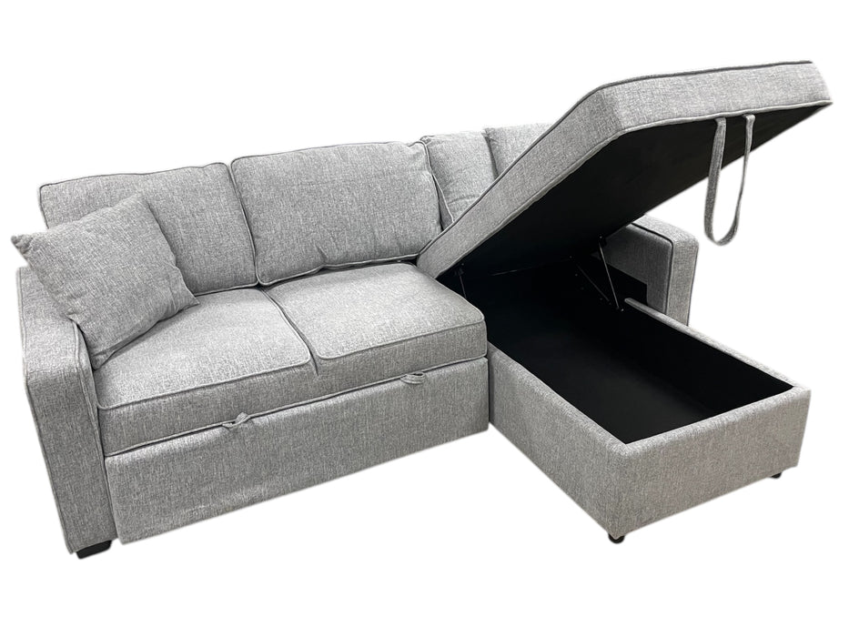 Luna Sectional Sleeper (Dark Grey) - Mare Blu