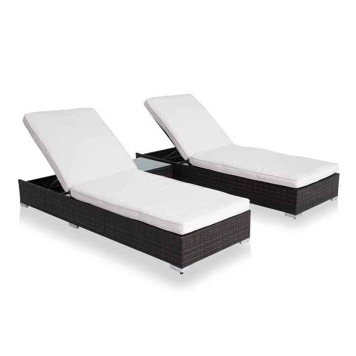 Lily Lounger Set (Brown/Beige) - Mare Blu
