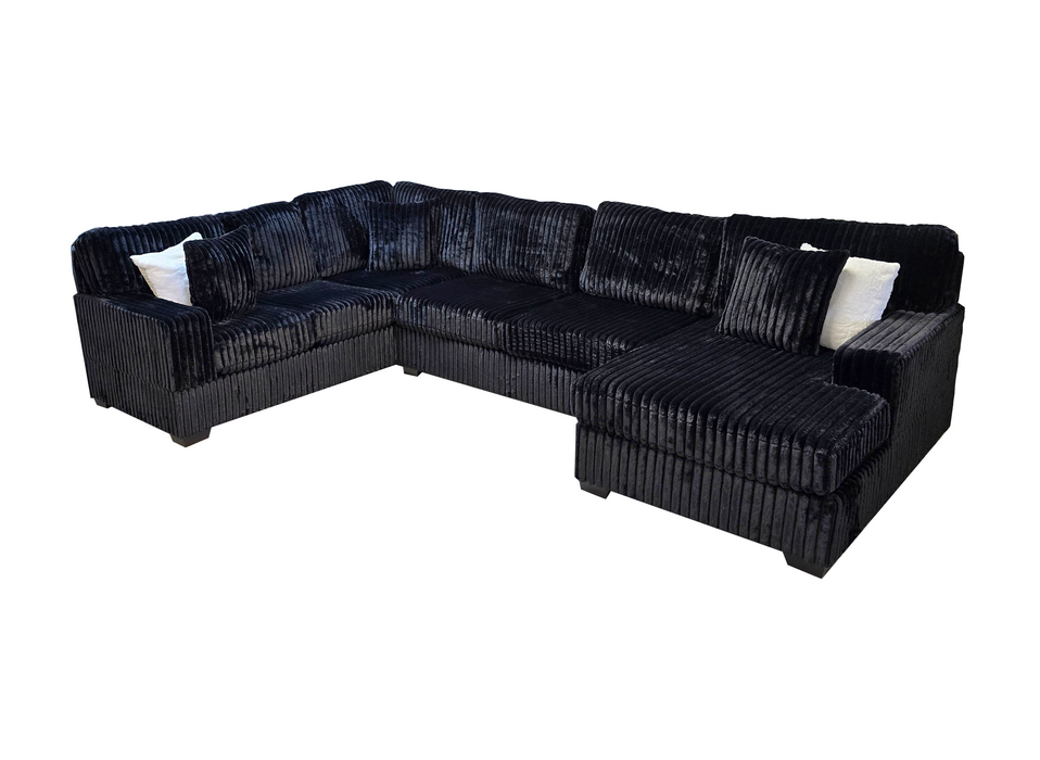 Alexander Sectional (Black) - Mare Blu