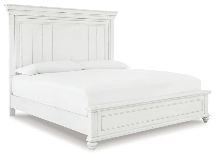 Athena 4 PC Queen Bed Set (Antique White)