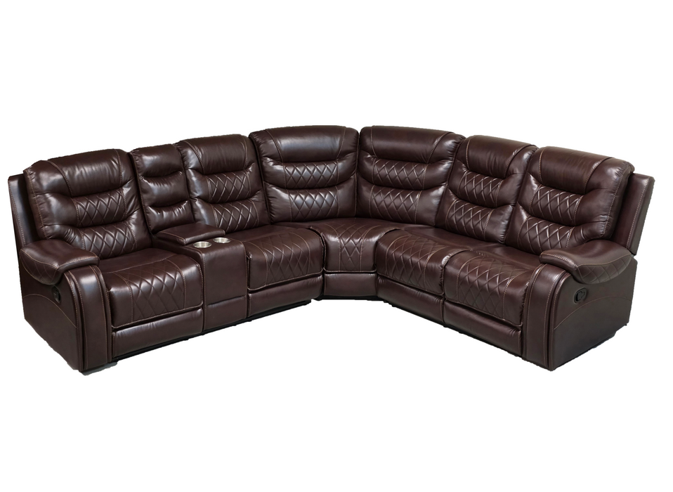 Channel Sectional (Brown) - Mare Blu