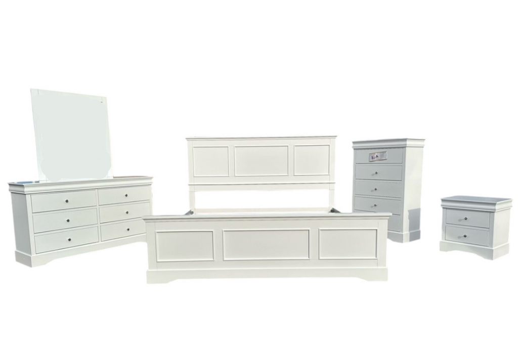 Louie 5pc King Set (White)