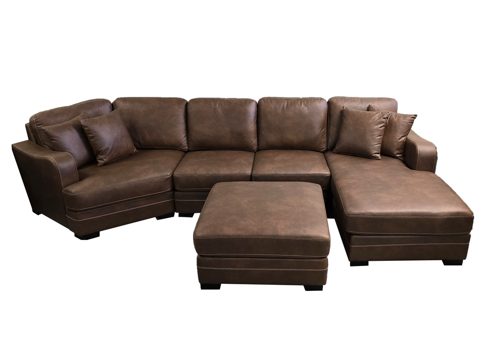 Cuddler with Chaise (Brown) - Mare Blu