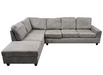 Ella Chaise with Ottoman (Nash Grey) - Mare Blu