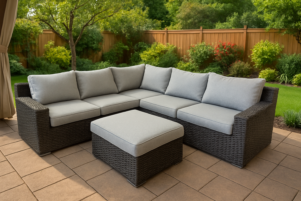 Nashville Corner with Ottoman (Grey)