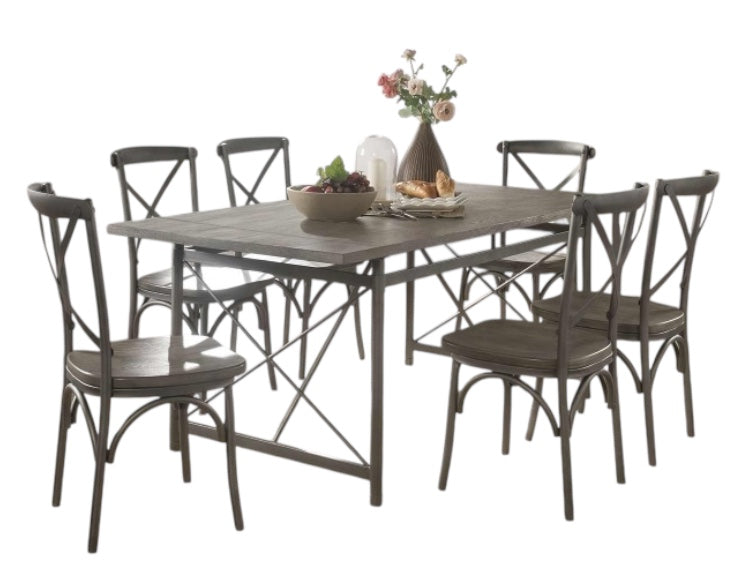 Broadhead Modern Rustic 7pc Indoor Dining
