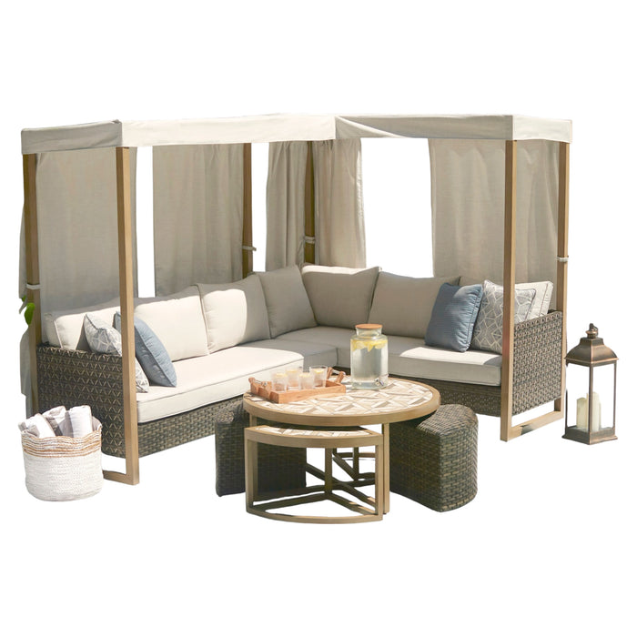 7 Piece Canopy Sectional Set