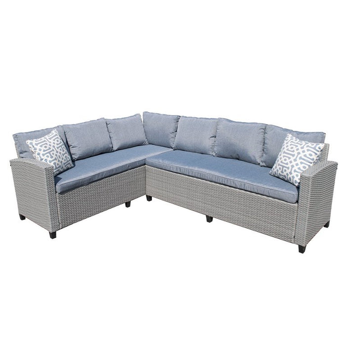 Asbury Seating Set with Storage (Light Grey)