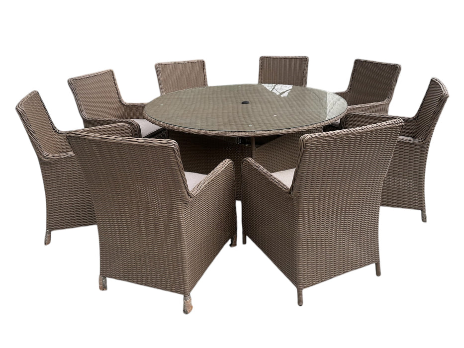 Tahiti 8 Seat Dining (Natural) - Mare Blu