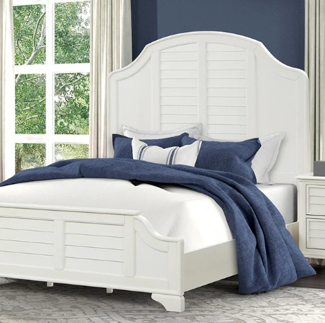 Naples 5 PC Queen Bed Set (Antique White) - Mare Blu