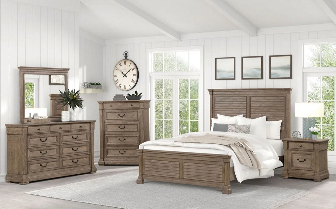 Cottage Creek 5 PC Queen Set (Brown) - Mare Blu